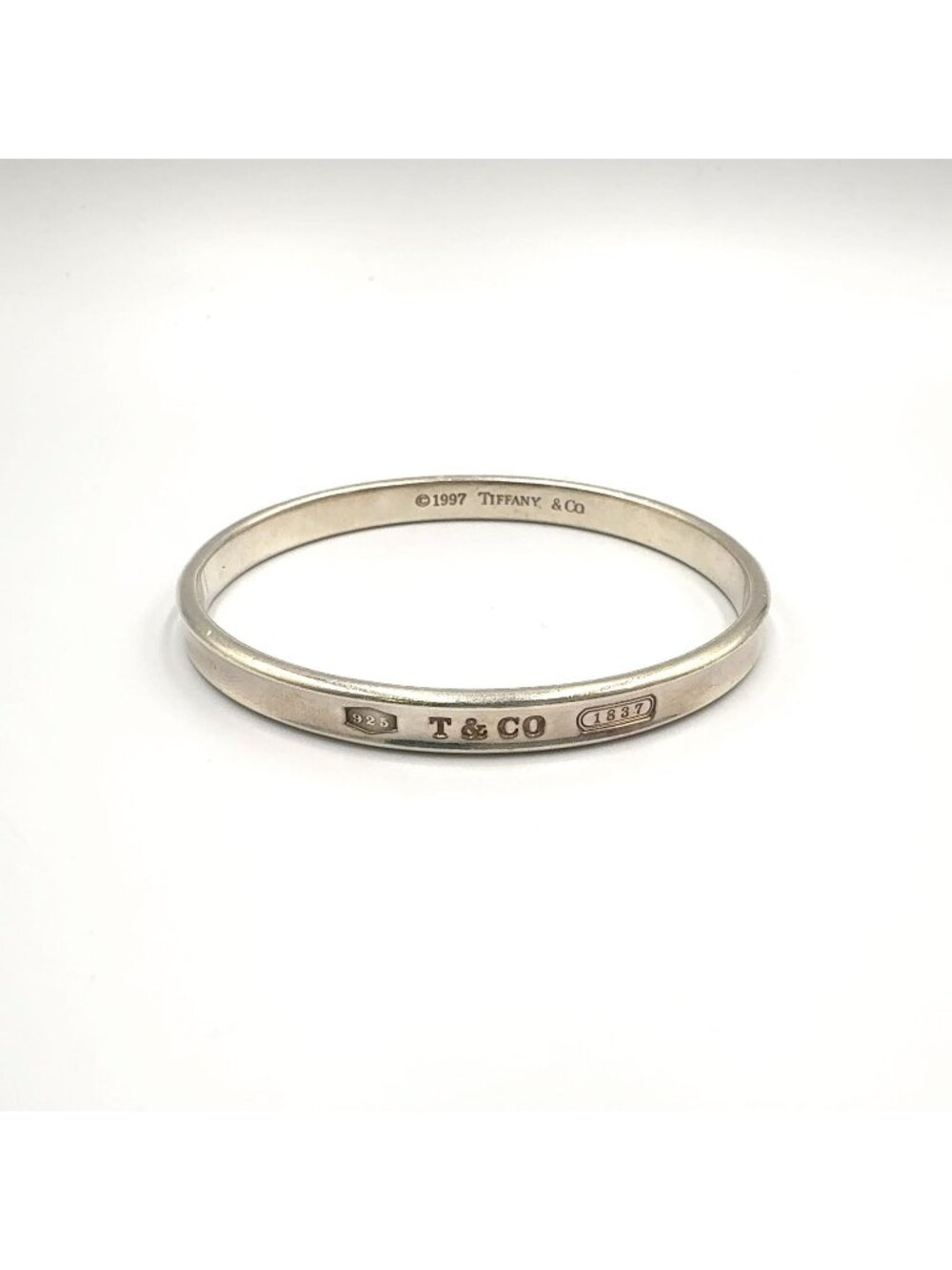 Tiffany & Co 1837 Narrow Silver Bangle Bracelet